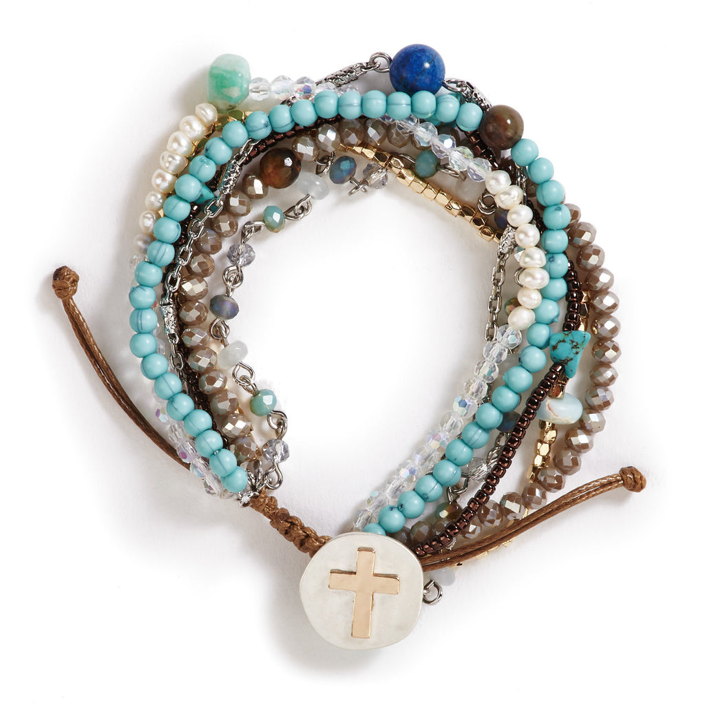 Turquoise Your Journey Prayer Bracelet - Healthy Hides Skin Care