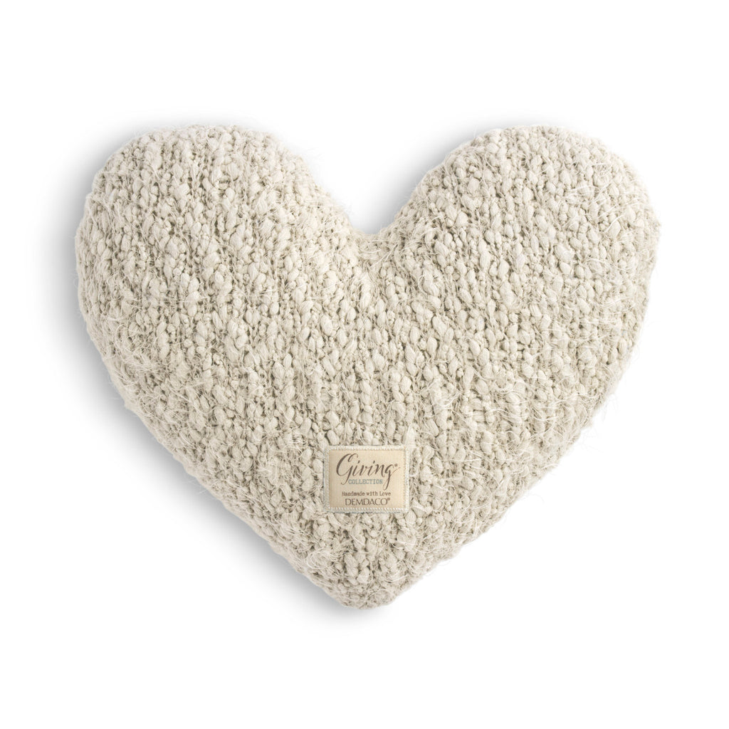 Cream Giving Heart Weighted Pillow - Healthy Hides Skin Care